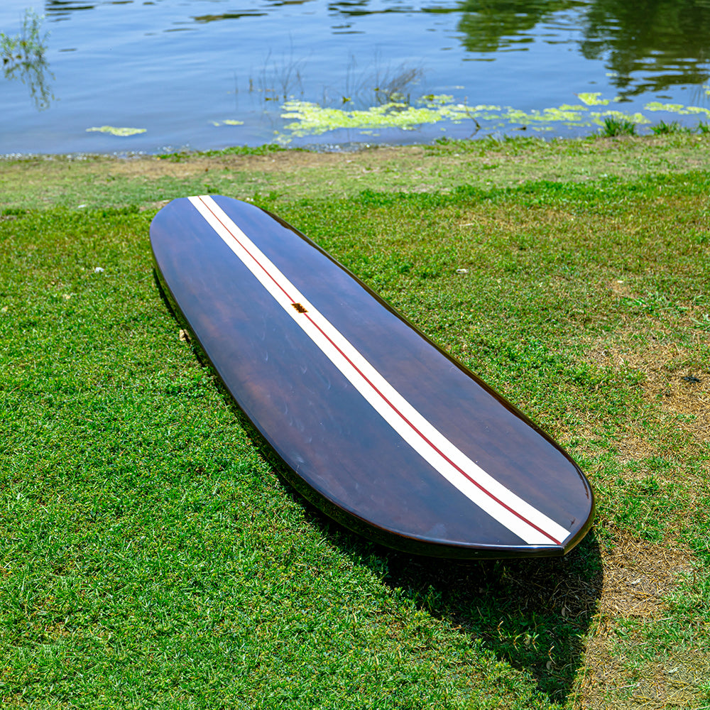 PADDLE BOARD IN DARK PAINTED WOOD 11FT WITH 1 FIN | Wooden Kayak | Boat | Canoe with Paddles for fishing and water sports For Wholesale