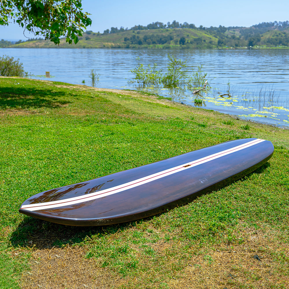 PADDLE BOARD IN DARK PAINTED WOOD 11FT WITH 1 FIN | Wooden Kayak | Boat | Canoe with Paddles for fishing and water sports For Wholesale