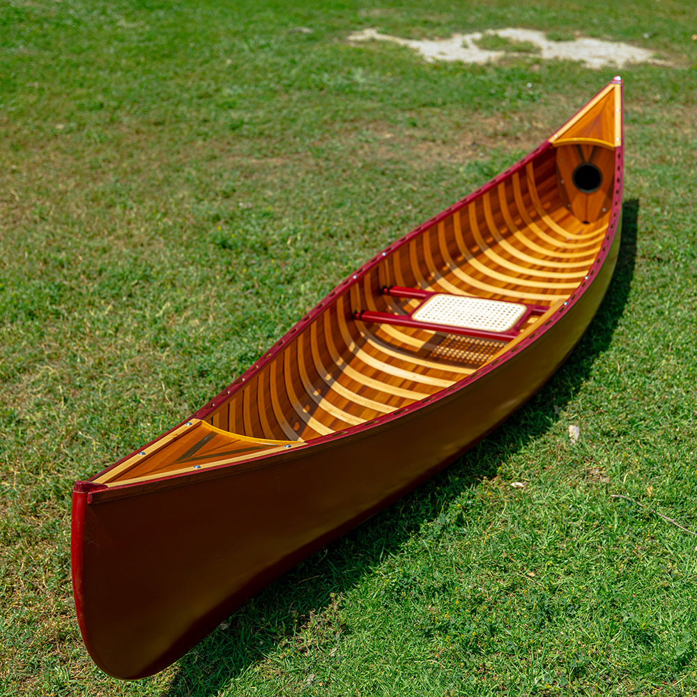 RED CANOE WITH RIBS CURVED BOW | Wooden Kayak | Boat | Canoe with Paddles for fishing and water sports For Wholesale