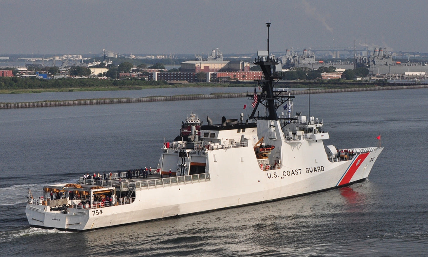 USCGC James WMSL-754 L91cm Ship Model