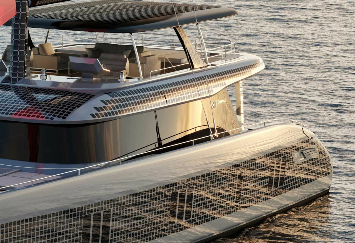 Polish Sunreef 80 Eco (Sunreef Series) 36 Inches Ship Model