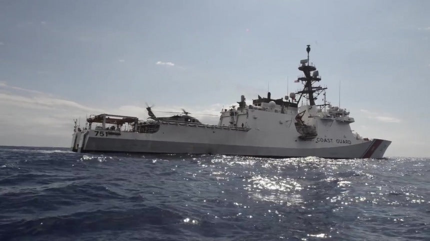 USCGC Waesche WMSL-751 L91cm Ship Model