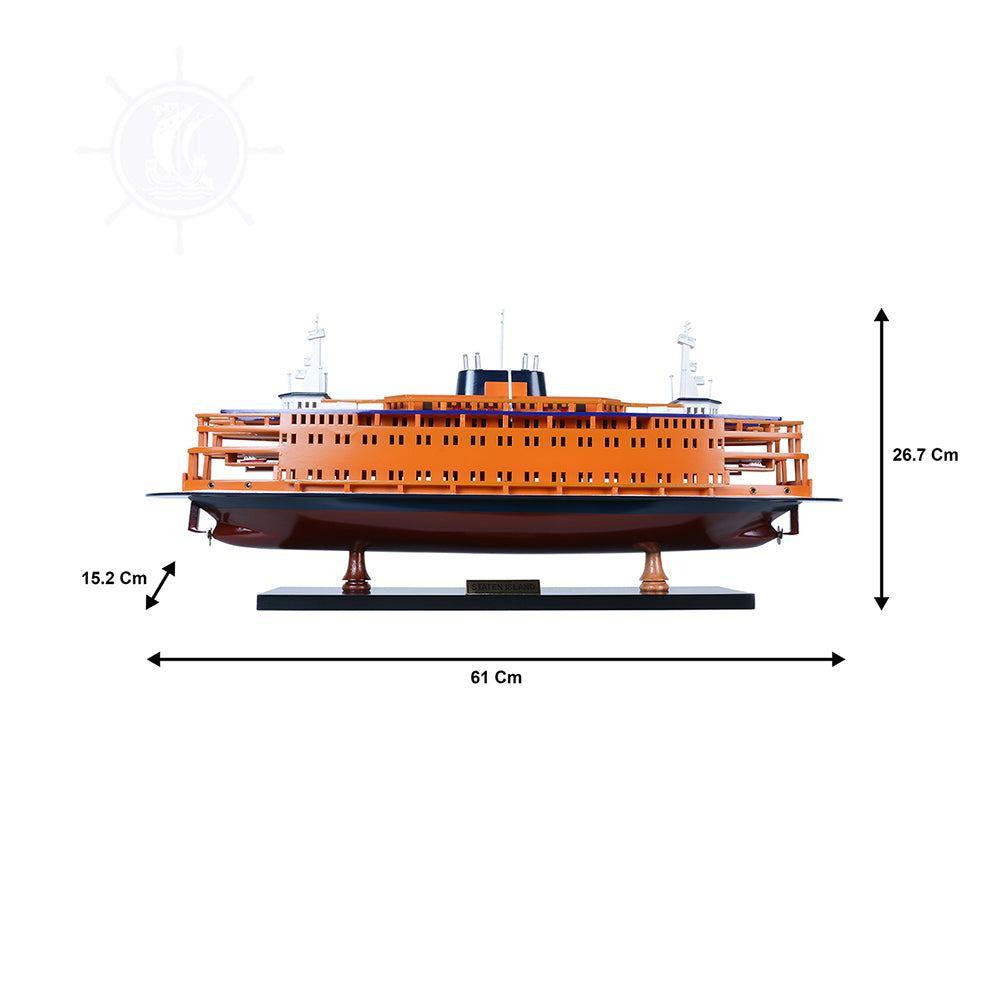 STATEN ISLAND FERRY CRUISE SHIP MODEL | High-quality Cruiser| Fully Assembled Wooden Model Ship For Wholesale