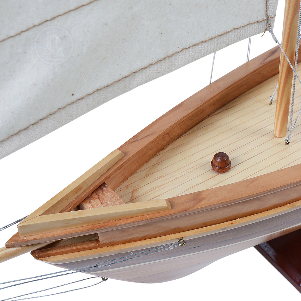 AMERICA Model Yacht Small | Partially Assembled Wooden Yacht Model For Wholesale