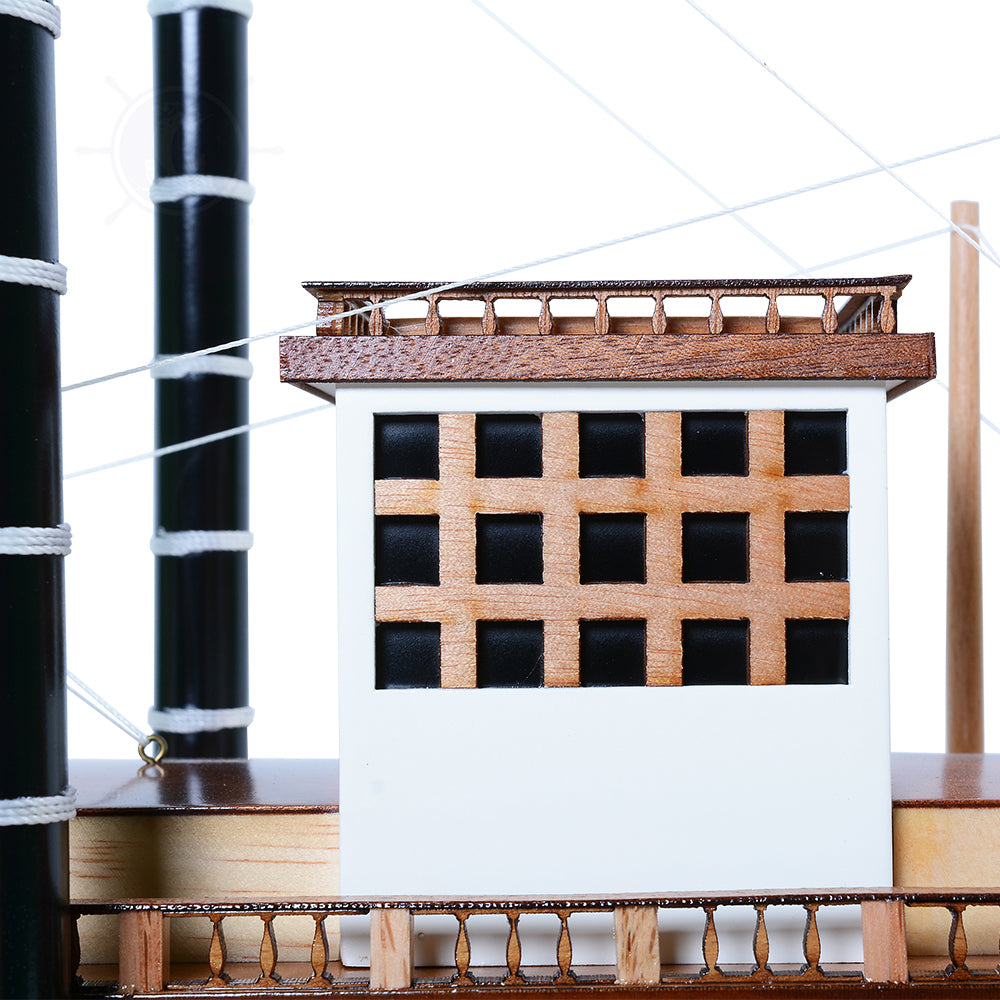 KING MISSISSIPI STEAM SHIP MODEL L76 | High-quality | Fully Assembled Wooden Model boats For Wholesale