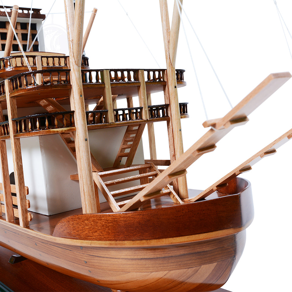 KING MISSISSIPI STEAM SHIP MODEL L76 | High-quality | Fully Assembled Wooden Model boats For Wholesale