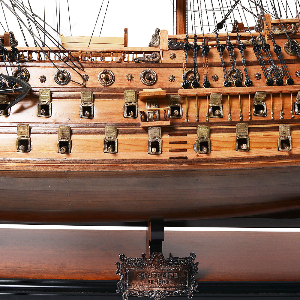 SAN FELIPE MODEL SHIP L80 | High-quality | Fully Assembled Wooden Ship Models For Wholesale