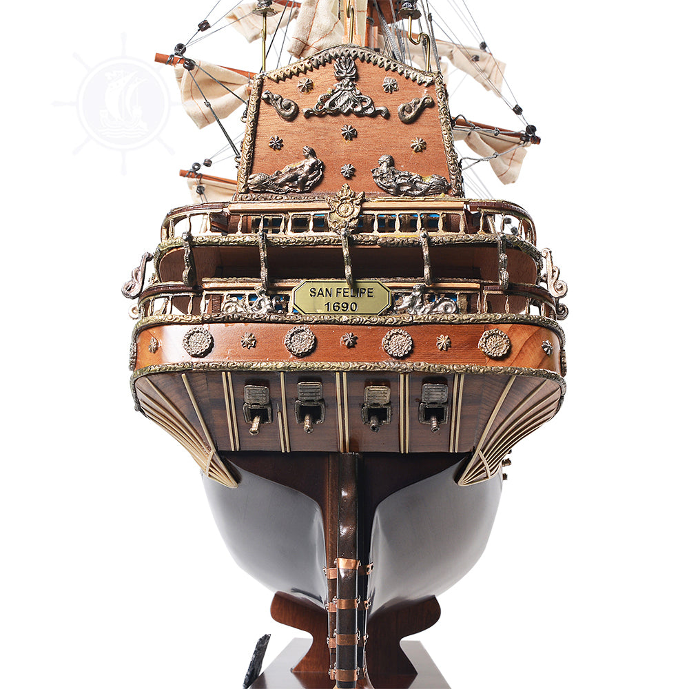 SAN FELIPE MODEL SHIP L80 | High-quality | Fully Assembled Wooden Ship Models For Wholesale