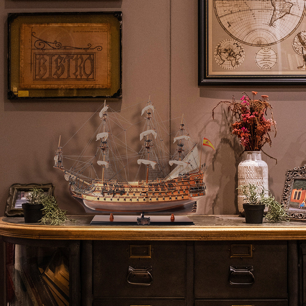 SAN FELIPE MODEL SHIP L80 | High-quality | Fully Assembled Wooden Ship Models For Wholesale
