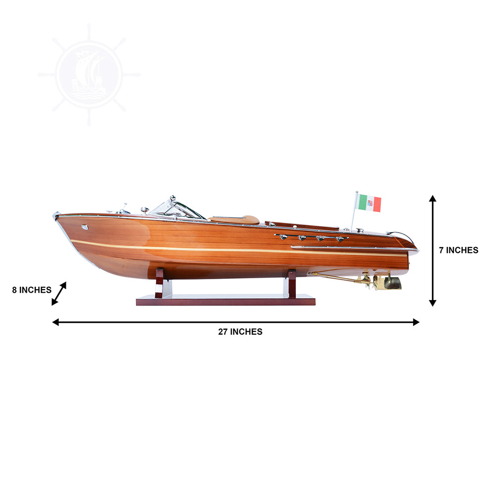 RIVA AQUARAMA REPLICA MODEL BOAT L64 | High-quality | Fully Assembled Wooden Model boats For Wholesale