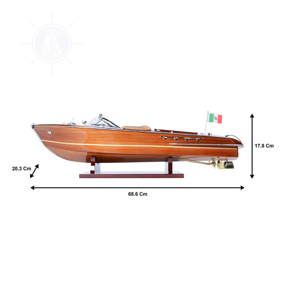 RIVA AQUARAMA REPLICA MODEL BOAT L64 | High-quality | Fully Assembled Wooden Model boats For Wholesale