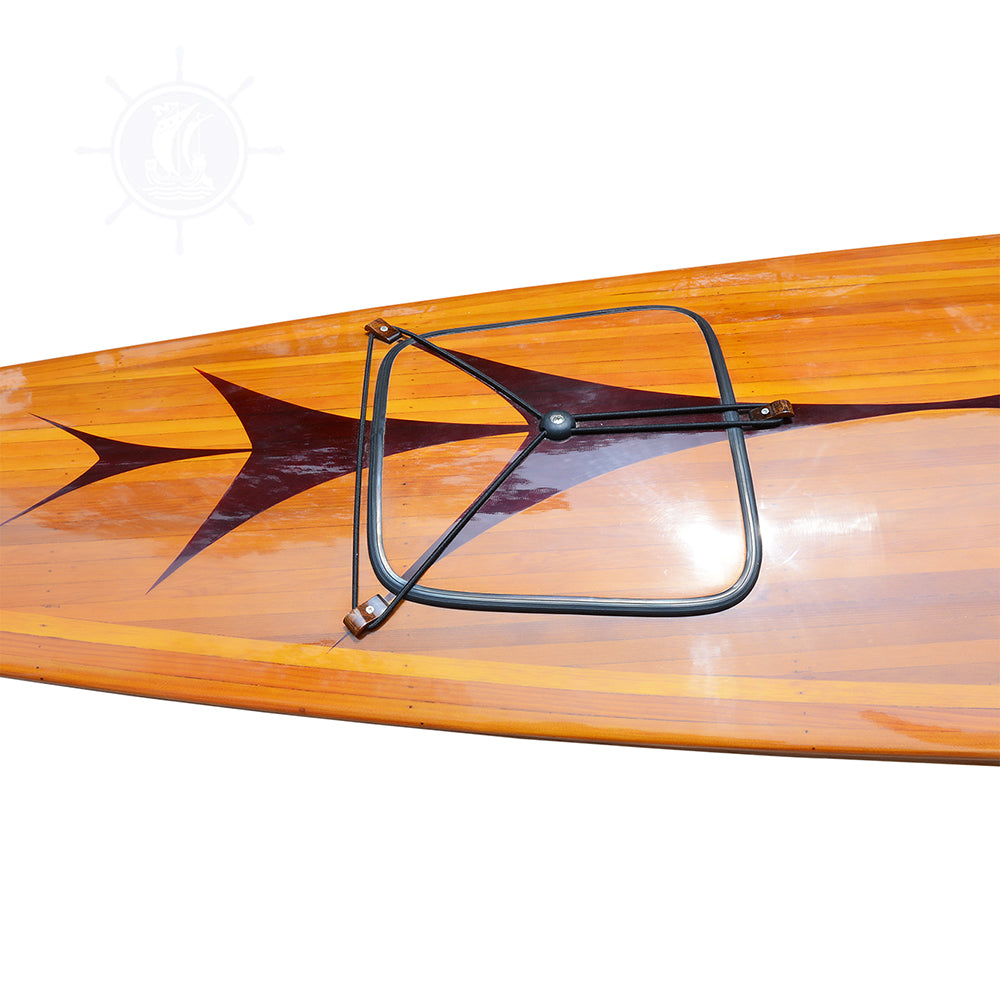 KAYAK WITH ARROWS DESIGN 17 FEET LONG | Wooden Kayak | Boat | Canoe with Paddles for fishing and water sports For Wholesale