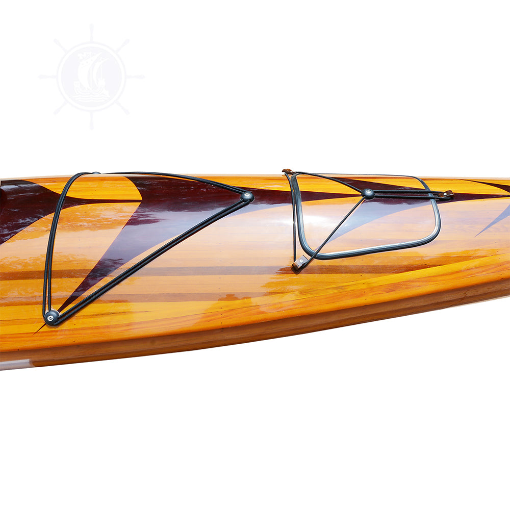 KAYAK WITH ARROWS DESIGN 17 FEET LONG | Wooden Kayak | Boat | Canoe with Paddles for fishing and water sports For Wholesale