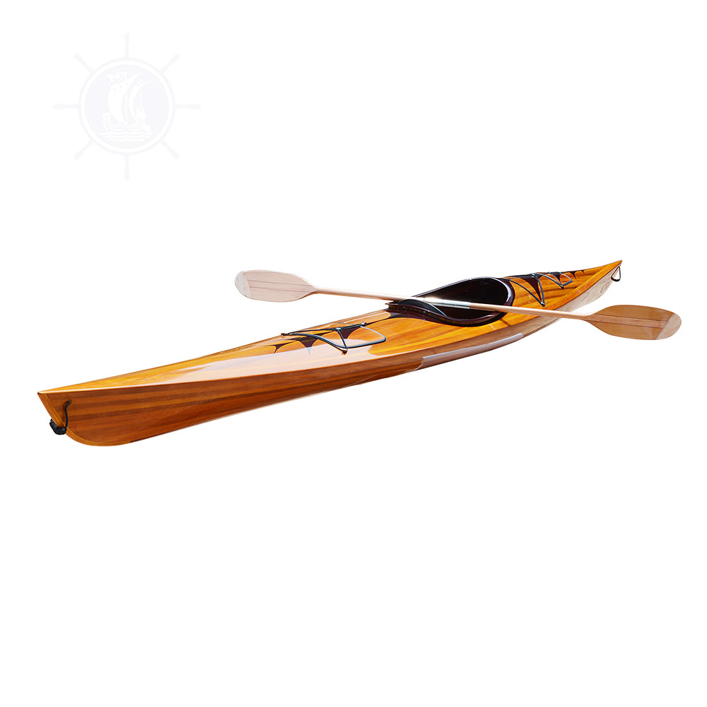 KAYAK WITH ARROWS DESIGN 17 FEET LONG | Wooden Kayak | Boat | Canoe with Paddles for fishing and water sports For Wholesale