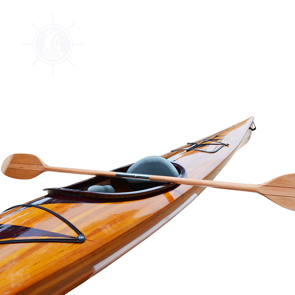KAYAK WITH ARROWS DESIGN 17 FEET LONG | Wooden Kayak | Boat | Canoe with Paddles for fishing and water sports For Wholesale