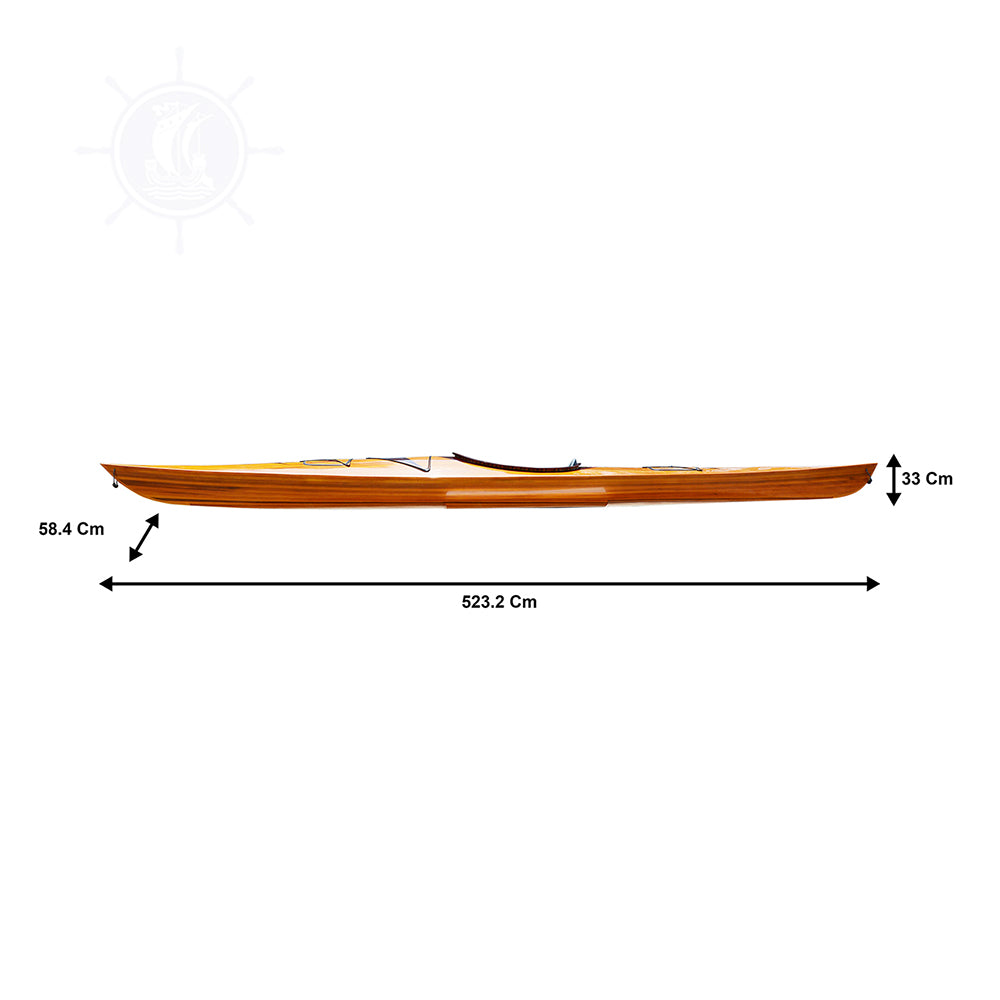 KAYAK WITH ARROWS DESIGN 17 FEET LONG | Wooden Kayak | Boat | Canoe with Paddles for fishing and water sports For Wholesale