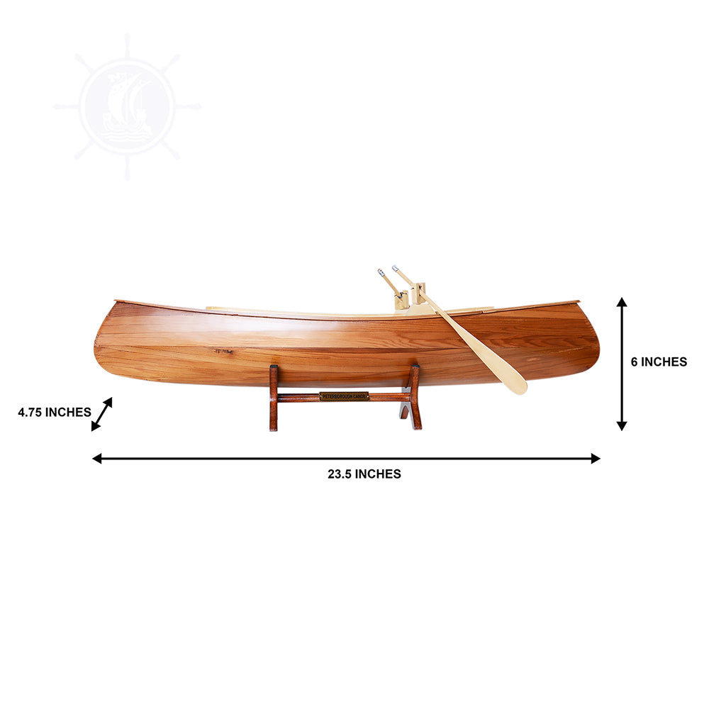 PETERBOROUGH CANOE MODEL BOAT | High-quality | Fully Assembled Wooden Model boats For Wholesale