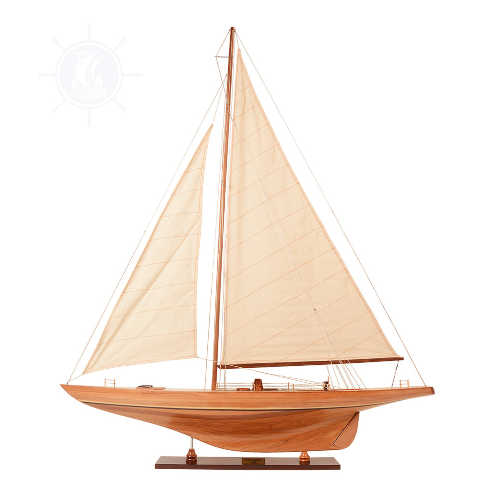 COLUMBIA YACHT L Model Yacht | Partially Assembled Wooden Yacht Model For Wholesale