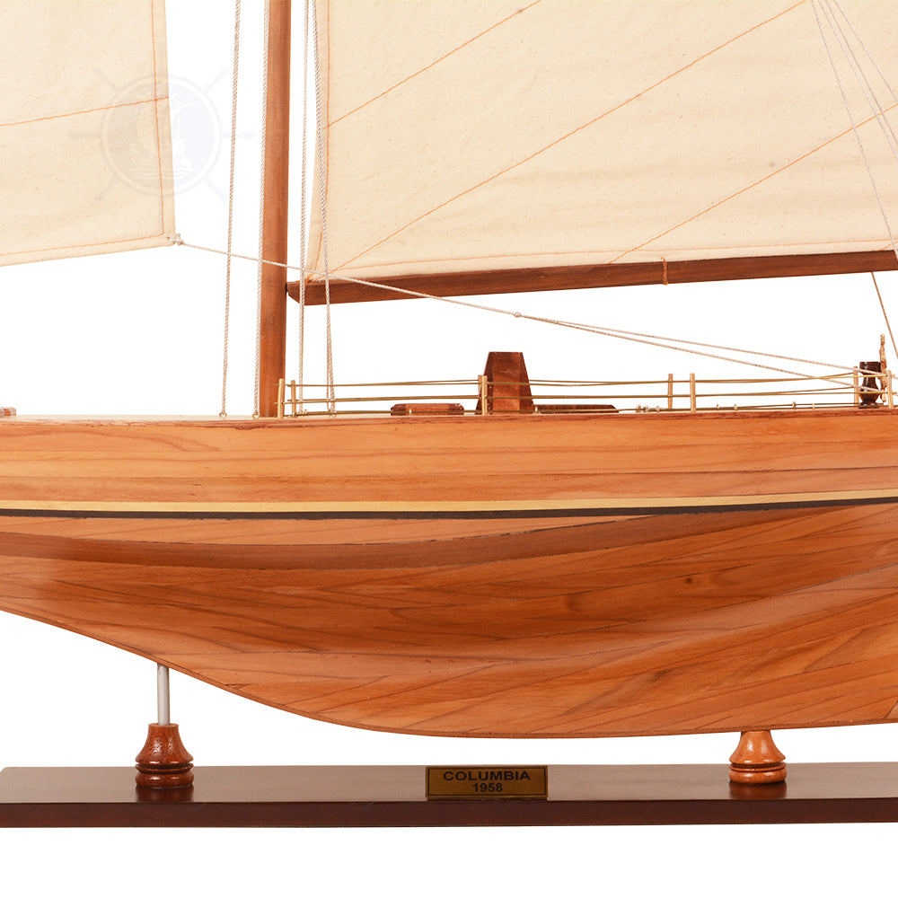 COLUMBIA YACHT L Model Yacht | Partially Assembled Wooden Yacht Model For Wholesale