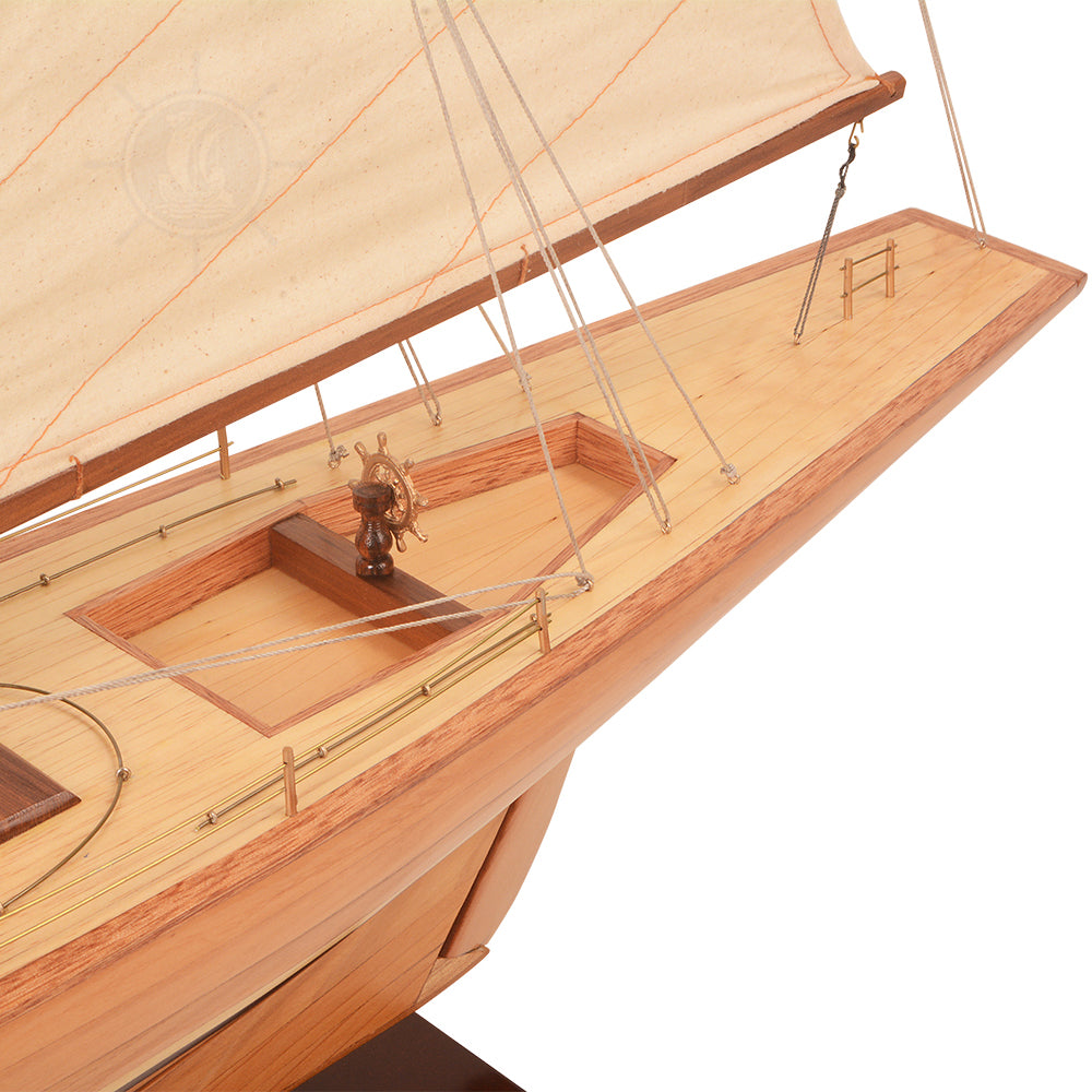 COLUMBIA YACHT L Model Yacht | Partially Assembled Wooden Yacht Model For Wholesale