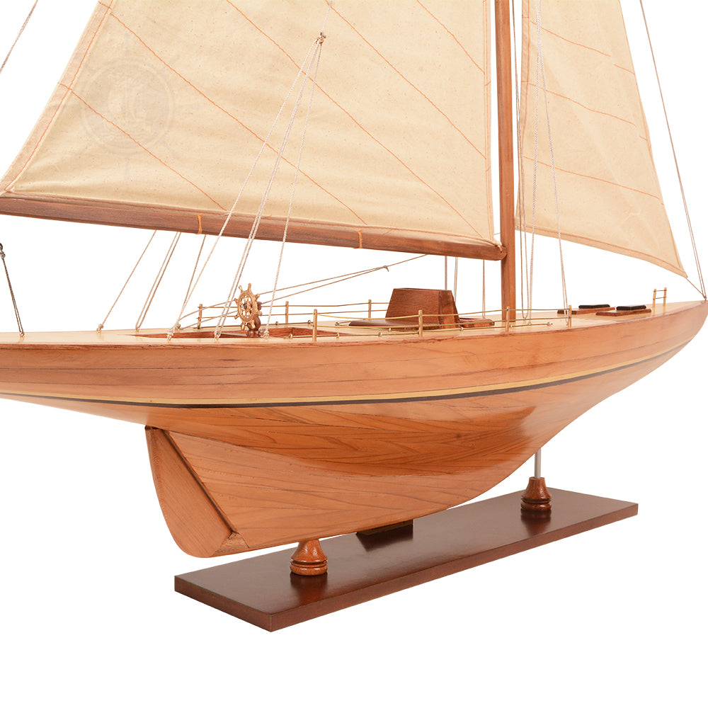 COLUMBIA YACHT L Model Yacht | Partially Assembled Wooden Yacht Model For Wholesale