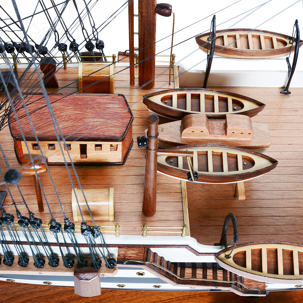 AMERIGO VESPUCCI MODEL SHIP PAINTED | High-quality | Fully Assembled Wooden Ship Models For Wholesale