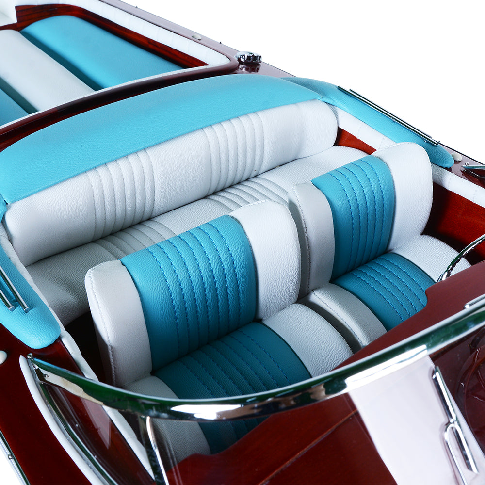 RIVA AQUARAMA PAINTED L80 | High-quality | Fully Assembled Wooden Model boats For Wholesale