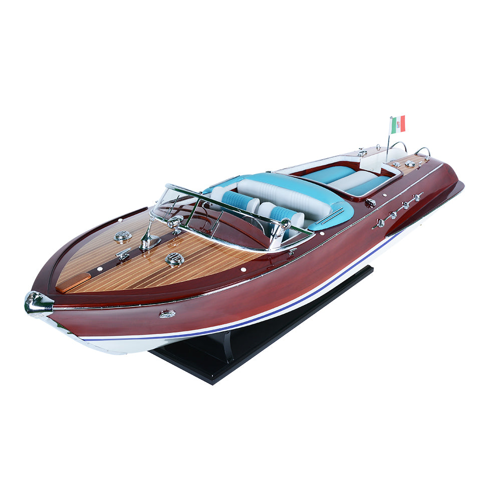 RIVA AQUARAMA PAINTED L80 | High-quality | Fully Assembled Wooden Model boats For Wholesale