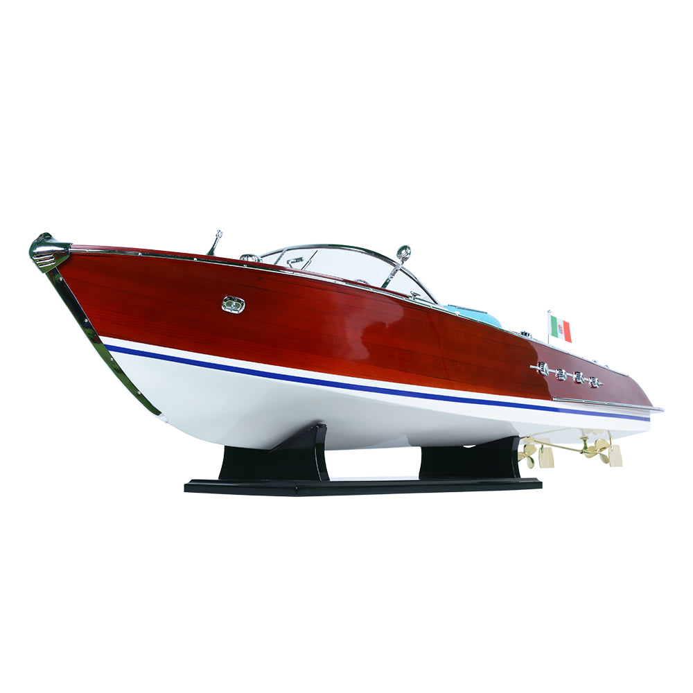 RIVA AQUARAMA PAINTED L80 | High-quality | Fully Assembled Wooden Model boats For Wholesale