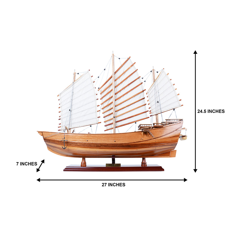 CHINESE PIRATE JUNK MODEL BOAT L60 | High-quality | Fully Assembled Wooden Model boats For Wholesale