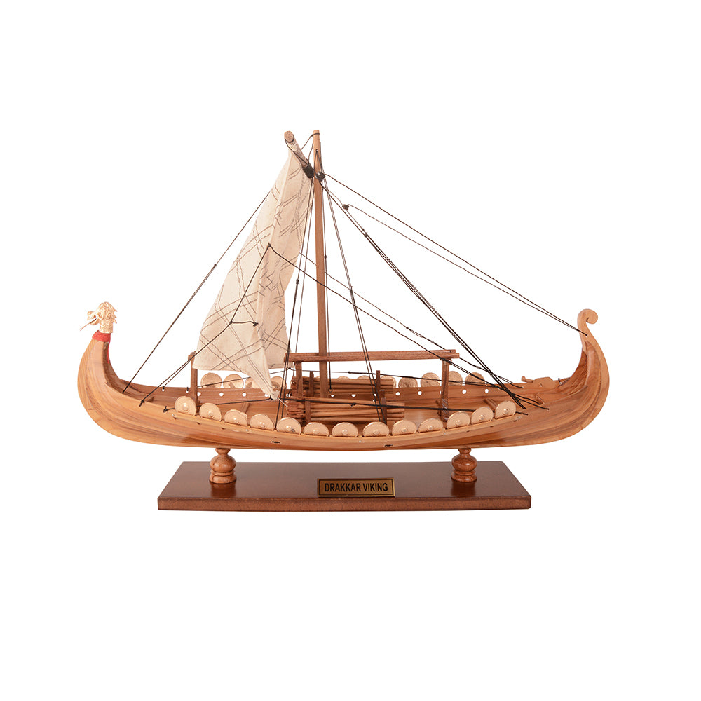 Drakkar Viking MODEL BOAT L40 | High-quality | Fully Assembled Wooden Model boats For Wholesale