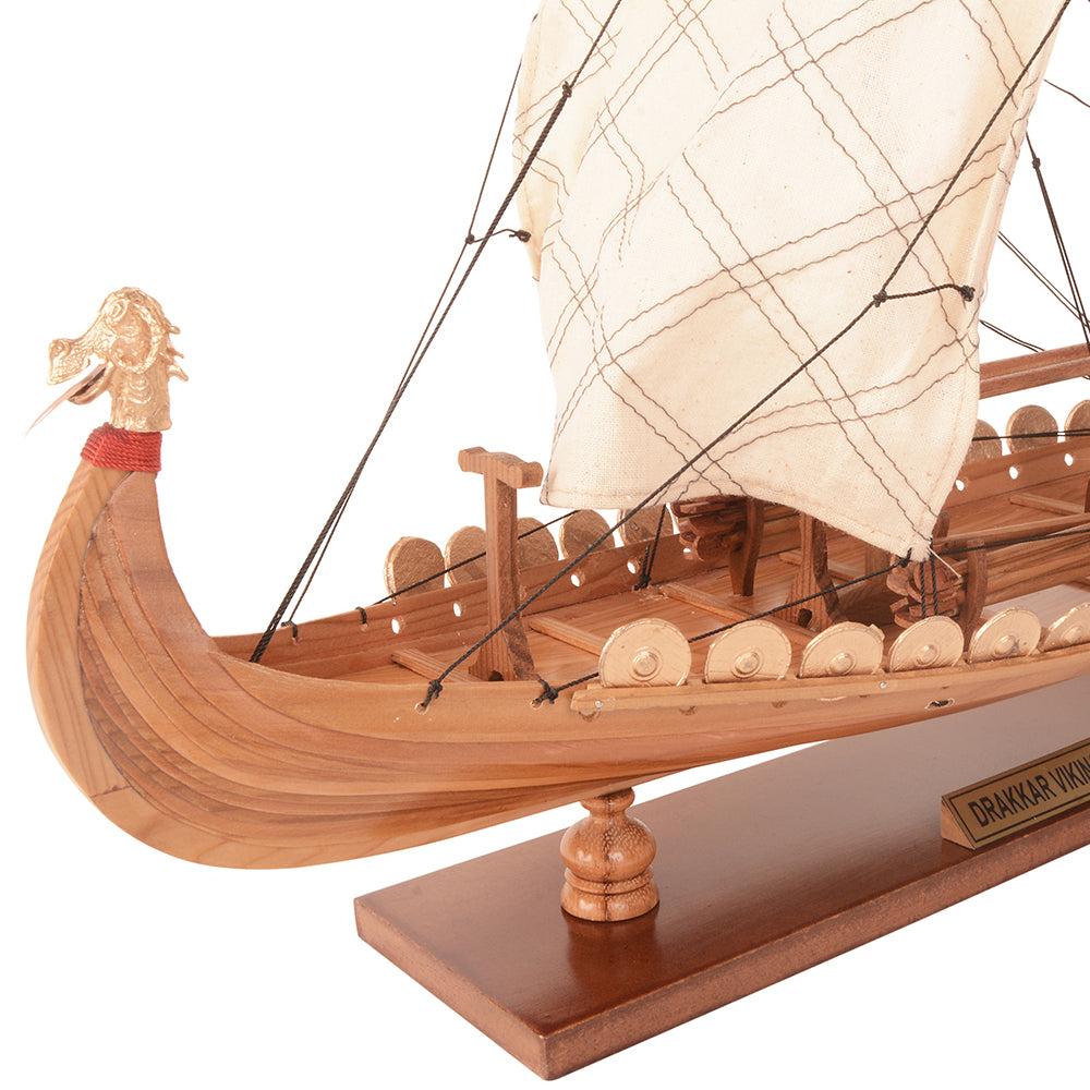 Drakkar Viking MODEL BOAT L40 | High-quality | Fully Assembled Wooden Model boats For Wholesale