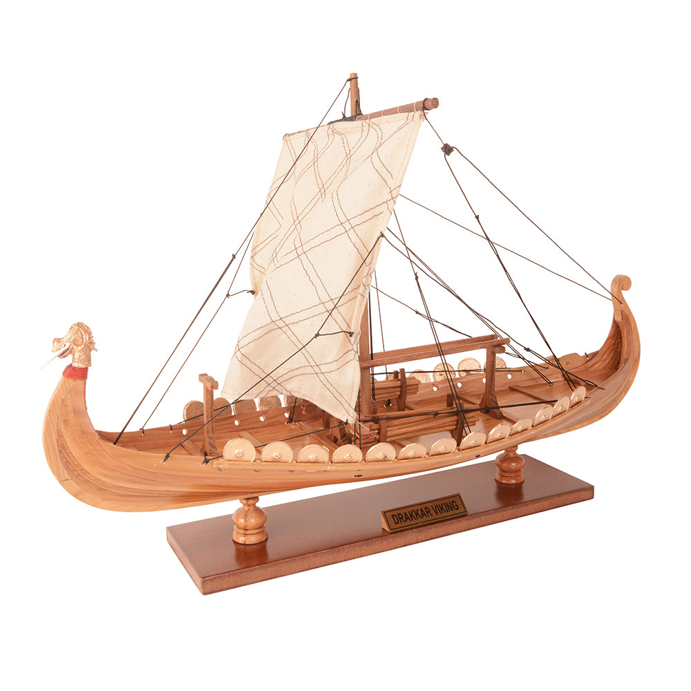 Drakkar Viking MODEL BOAT L40 | High-quality | Fully Assembled Wooden Model boats For Wholesale
