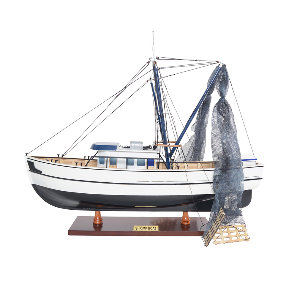 SHRIMP BOAT MODEL BOAT | High-quality | Fully Assembled Wooden Model boats For Wholesale