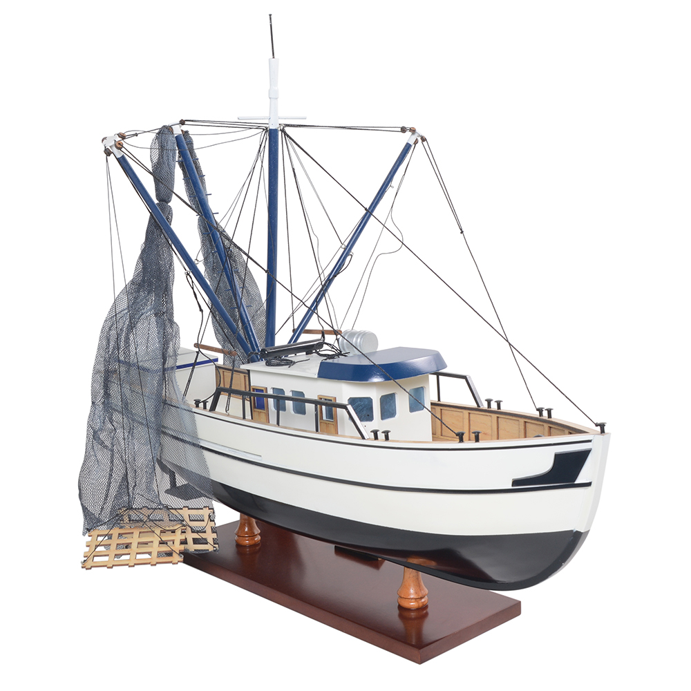 SHRIMP BOAT MODEL BOAT | High-quality | Fully Assembled Wooden Model boats For Wholesale