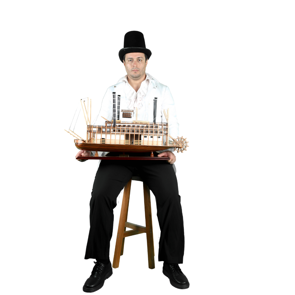 KING MISSISSIPI STEAM SHIP MODEL L76 | High-quality | Fully Assembled Wooden Model boats For Wholesale
