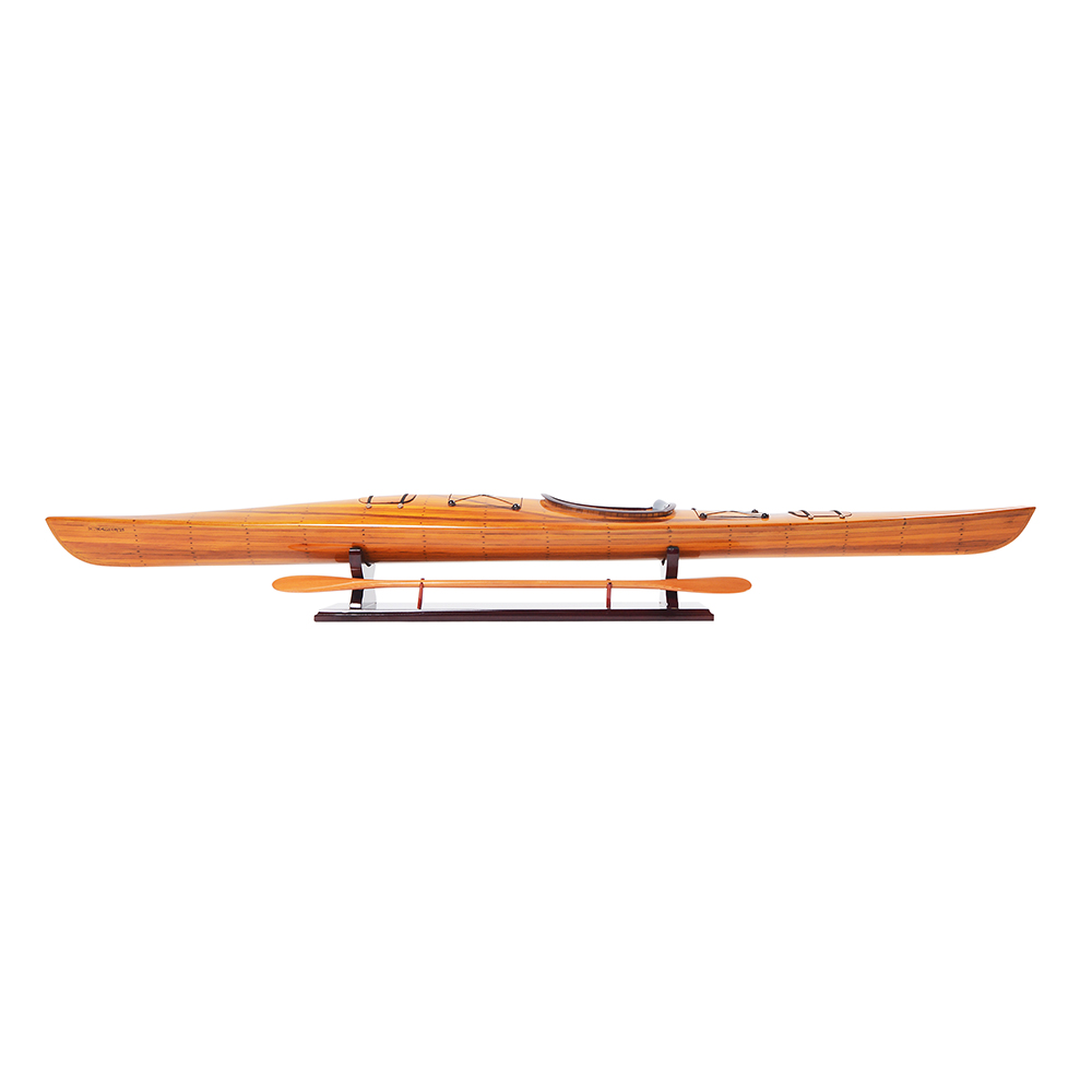 KAYAK MODEL BOAT L100 | High-quality | Fully Assembled Wooden Model boats For Wholesale