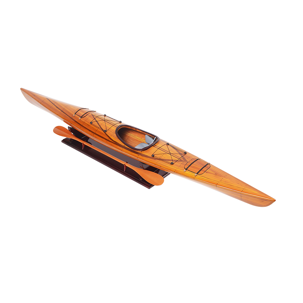 KAYAK MODEL BOAT L100 | High-quality | Fully Assembled Wooden Model boats For Wholesale
