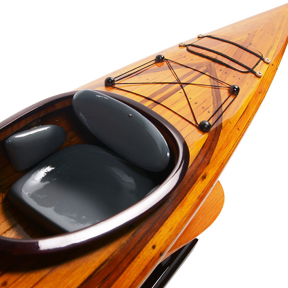 KAYAK MODEL BOAT L100 | High-quality | Fully Assembled Wooden Model boats For Wholesale
