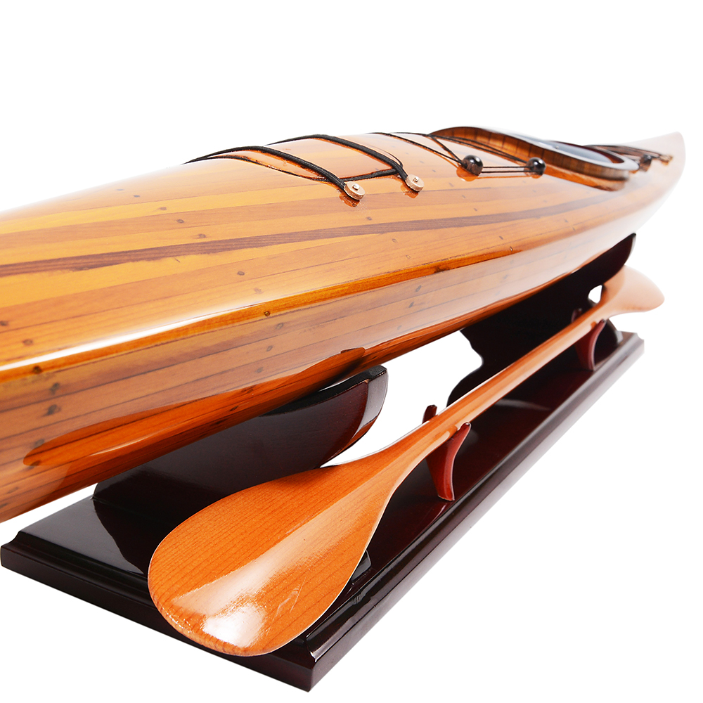 KAYAK MODEL BOAT L100 | High-quality | Fully Assembled Wooden Model boats For Wholesale