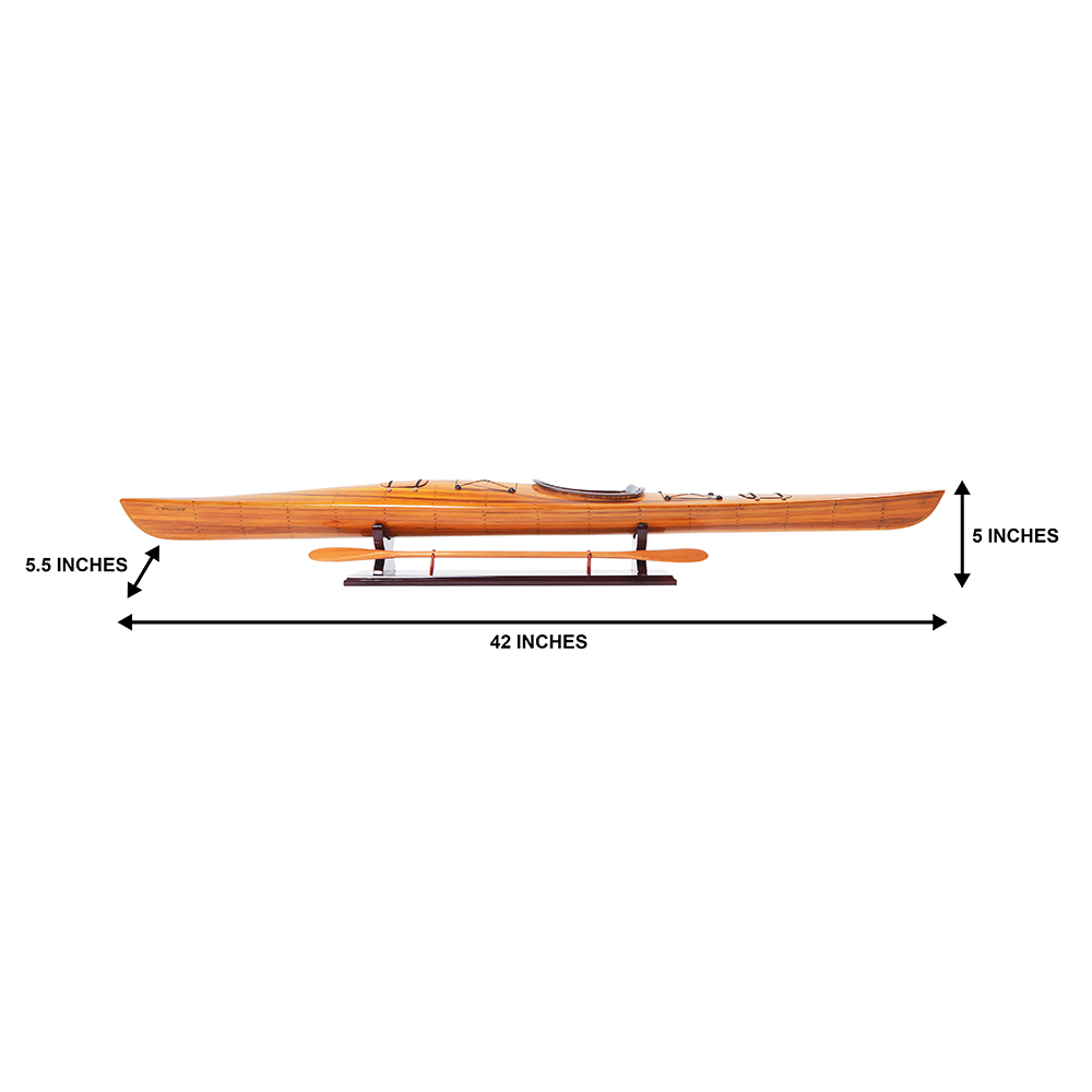 KAYAK MODEL BOAT L100 | High-quality | Fully Assembled Wooden Model boats For Wholesale