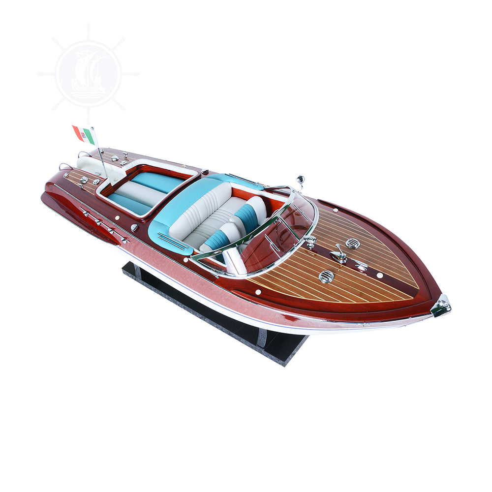 RIVA AQUARAMA MODEL BOAT PAINTED L60| High-quality | Fully Assembled Wooden Model boats For Wholesale