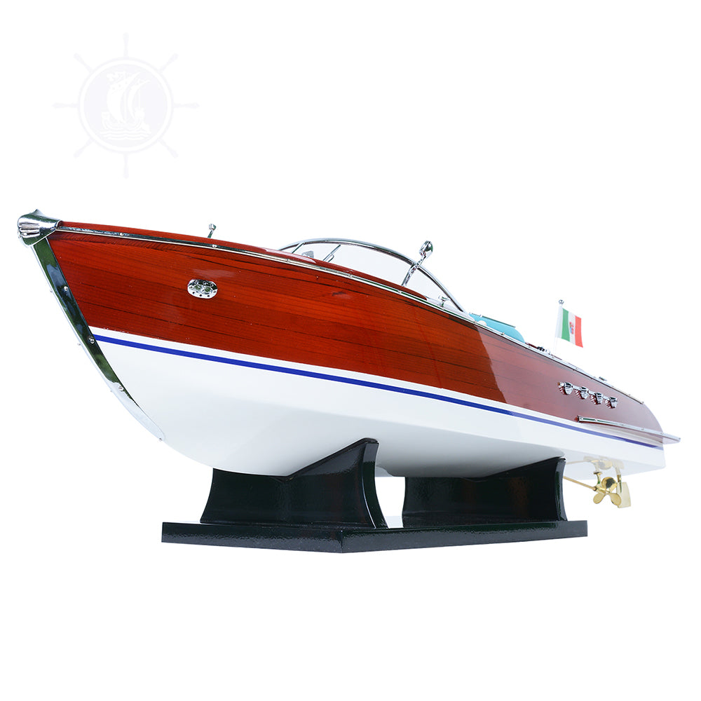 RIVA AQUARAMA MODEL BOAT PAINTED L60| High-quality | Fully Assembled Wooden Model boats For Wholesale