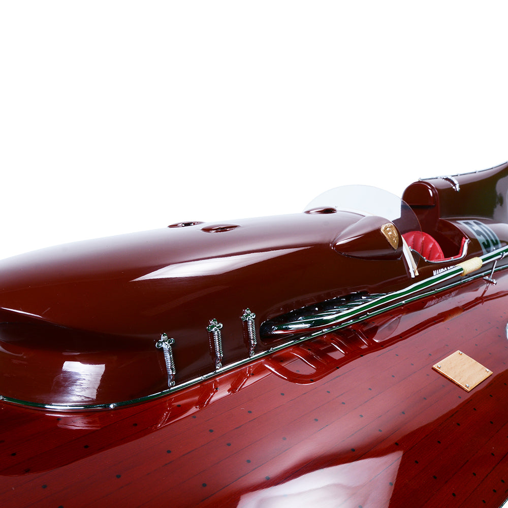 FERRARI HYDROPLANE MODEL BOAT PAINTED L80 | High-quality | Fully Assembled Wooden Model boats For Wholesale