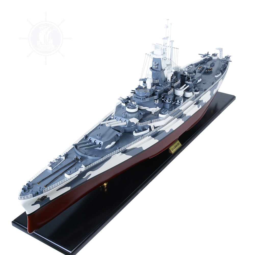 USS ALABAMA BB-60 MODEL BOAT | High-quality | Fully Assembled Wooden Model boats For Wholesale