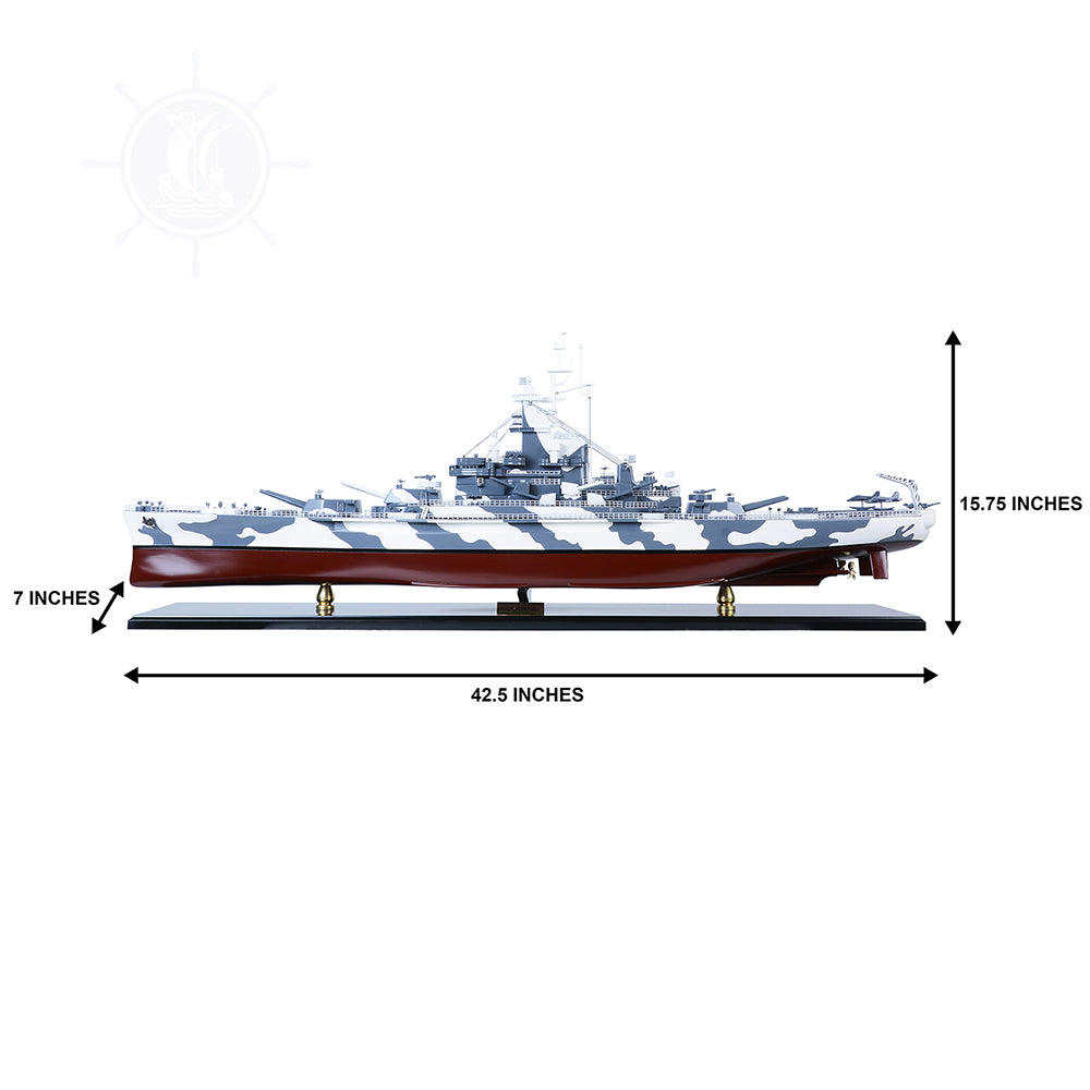 USS ALABAMA BB-60 MODEL BOAT | High-quality | Fully Assembled Wooden Model boats For Wholesale