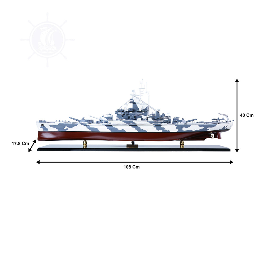 USS ALABAMA BB-60 MODEL BOAT | High-quality | Fully Assembled Wooden Model boats For Wholesale