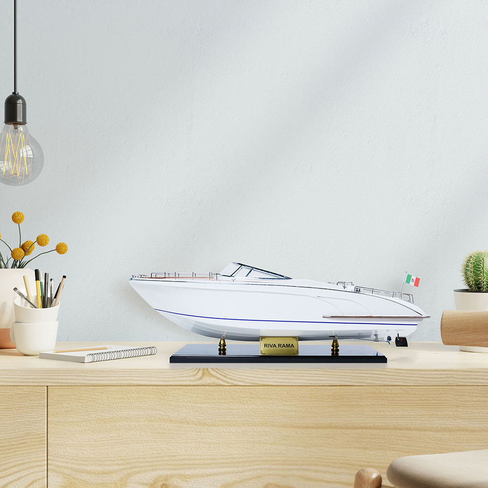 ITALY SPEEDBOAT RIVARAMA MODEL BOAT | High-quality | Fully Assembled Wooden Model boats For Wholesale