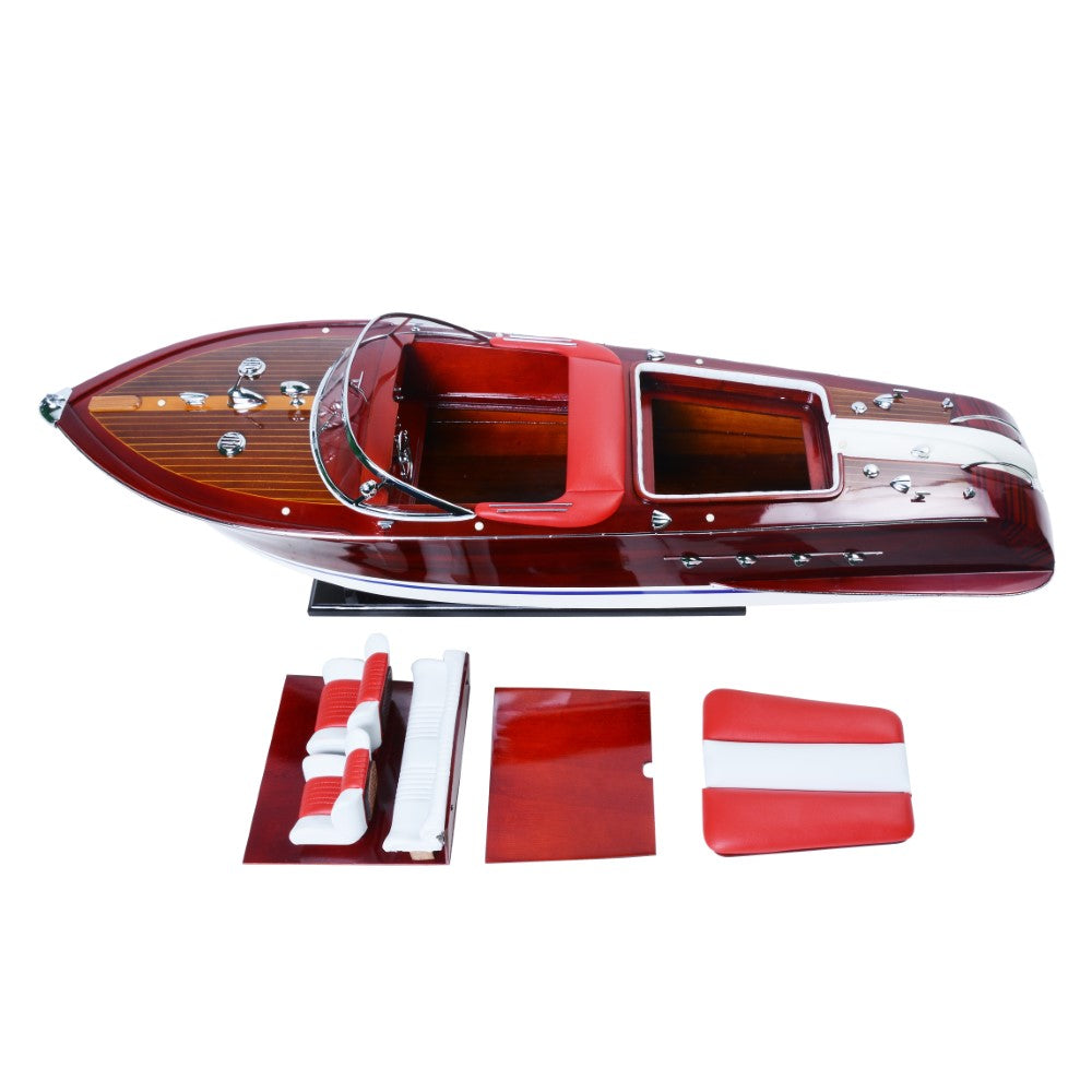 RIVA AQUARAMA MODEL BOAT RC READY | High-quality | Fully Assembled Wooden Model boats For Wholesale