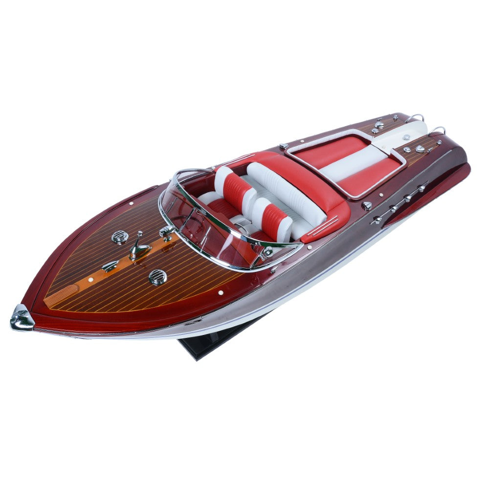 RIVA AQUARAMA MODEL BOAT RC READY | High-quality | Fully Assembled Wooden Model boats For Wholesale
